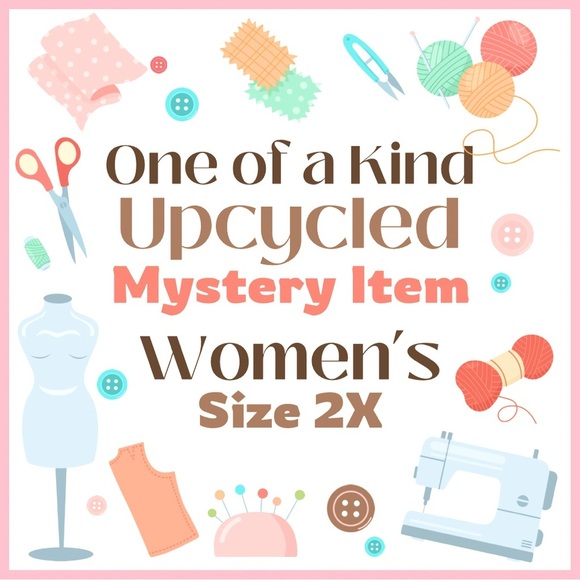 Mystery Box One of a Kind Upcycled Item Women’s PLUS SIZE 2X Unique Fun Surprise - Picture 1 of 1